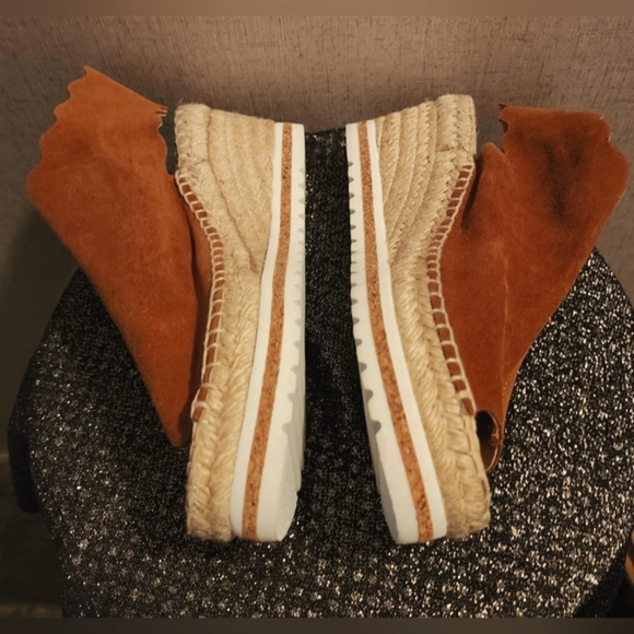Carmen Saiz brown and tan suede wedges Size 36 - Picture 2 of 5